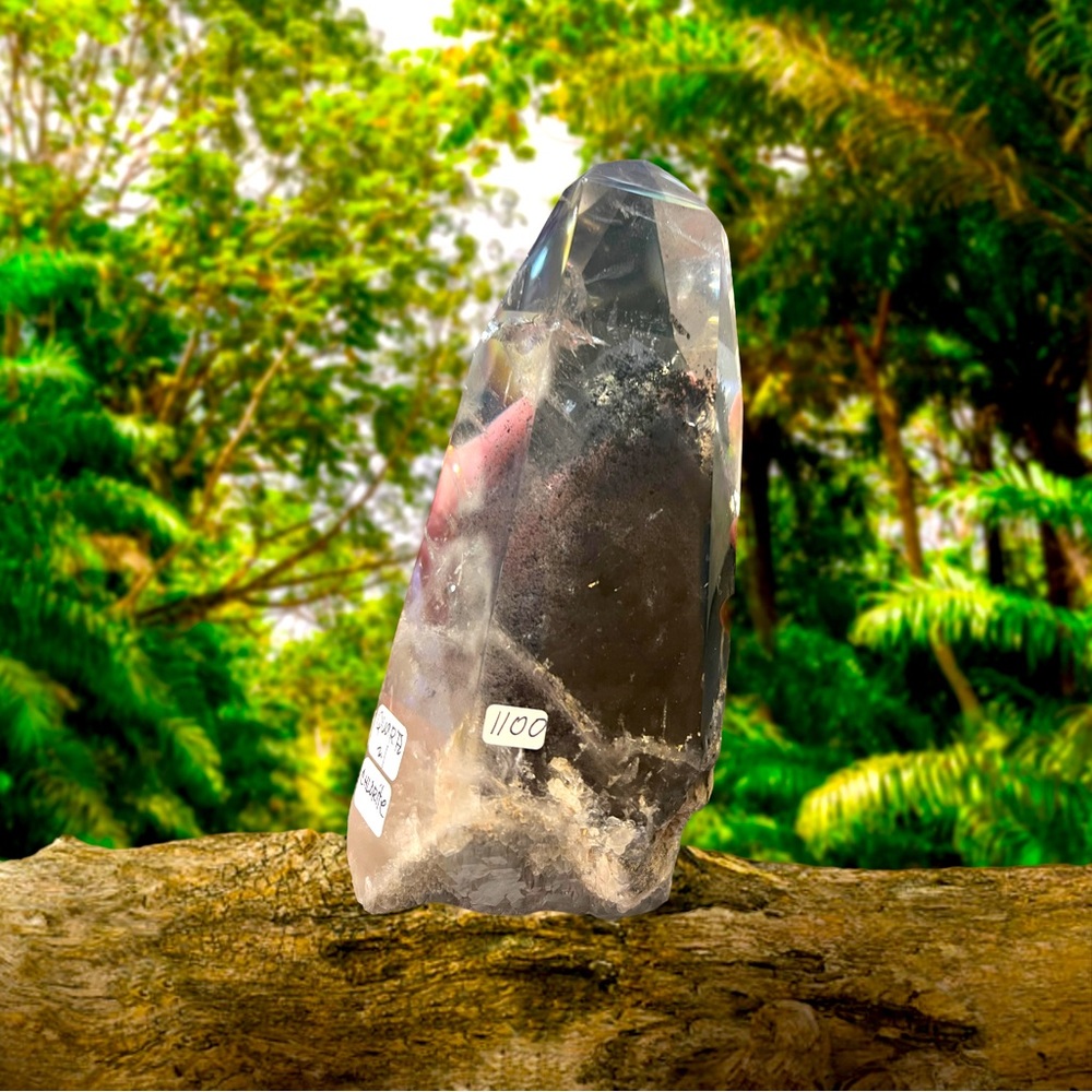 *Sold* Chlorite phantom clear quartz Point